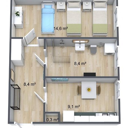 לייפציג Zollikof Aparts - Sauna & Studioapartments מראה חיצוני תמונה